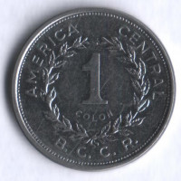 Монета 1 колон. 1983 год, Коста-Рика.