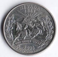 25 центов. 2006(D) год, США. Невада.