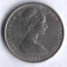 Монета 10 центов. 1967 год, Новая Зеландия.