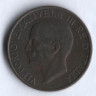 Монета 10 чентезимо. 1935 год, Италия.