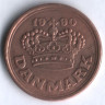 Монета 50 эре. 1990 год, Дания. LG;JP;A.
