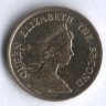 Монета 10 центов. 1983 год, Гонконг.