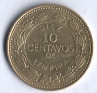 Монета 10 сентаво. 1995 год, Гондурас.