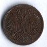 Монета 2 геллера. 1903 год, Австро-Венгрия.