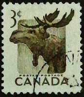 Почтовая марка (3 c.). "Национальная неделя дикой природы". 1953 год, Канада.