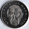 Монета 2 марки. 1990 год (G), ФРГ. Людвиг Эрхард.