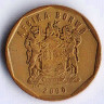 Монета 50 центов. 2000 год, ЮАР.