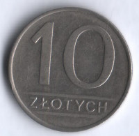 Монета 10 злотых. 1985 год, Польша.