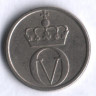 Монета 10 эре. 1962 год, Норвегия.