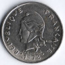 Монета 20 франков. 1972 год, Новая Каледония.