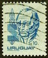 Почтовая марка (10 c.). "Генерал Хосе Артигас". 1982 год, Уругвай.