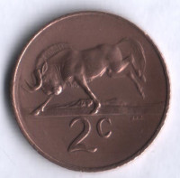 2 цента. 1965 год, ЮАР. (South-Africa).