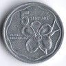Монета 5 сентимо. 1983 год, Филиппины.