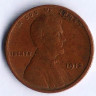 Монета 1 цент. 1912 год, США.