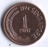 1 цент. 1974 год, Сингапур.