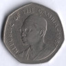 Монета 1 даласи. 1987 год, Гамбия.