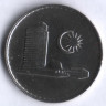Монета 20 сен. 1988 год, Малайзия.
