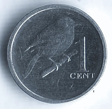 Монета 1 цент. 2017 год, Острова Кука.