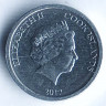 Монета 1 цент. 2017 год, Острова Кука.