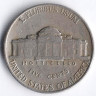 Монета 5 центов. 1942 год, США.
