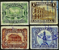 Набор почтовых марок (4 шт.). "Всемирный почтовый союз (U.P.U.)". 1929 год, Гватемала.