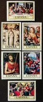 Набор почтовых марок (6 шт.). "Художники - Хуан де Хуанес". 1979 год, Испания.