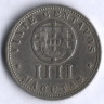 Монета 20 сентаво(4 макуты). 1927 год, Ангола (колония Португалии).