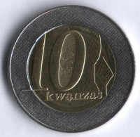 Монета 10 кванза. 2012 год, Ангола.