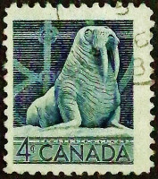 Почтовая марка (4 c.). "Национальная неделя дикой природы". 1954 год, Канада.