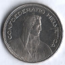 Монета 5 франков. 2014 год, Швейцария.