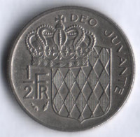 Монета 1/2 франка. 1979 год, Монако.