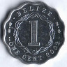 Монета 1 цент. 2002 год, Белиз.