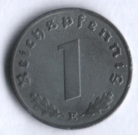 Монета 1 рейхспфенниг. 1941 год (E), Третий Рейх.