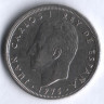 Монета 5 песет. 1975(77) год, Испания.