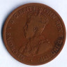 Монета 1/2 пенни. 1919 год, Австралия.