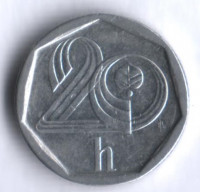 20 геллеров. 1995 год, Чехия.