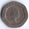 Монета 20 пенсов. 1989 год, Великобритания.