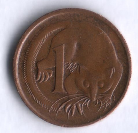 Монета 1 цент. 1973 год, Австралия.