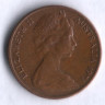 Монета 1 цент. 1973 год, Австралия.