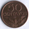Монета 50 сентаво. 1969 год, Португалия.