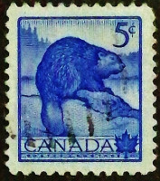 Почтовая марка (5 c.). "Национальная неделя дикой природы". 1954 год, Канада. Почтовая марка (5 c.). "Национальная неделя дикой природы". 1954 год, Канада.