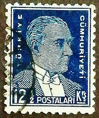 Почтовая марка. "Кемаль Ататюрк". 1931 год, Турция.