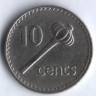10 центов. 1994 год, Фиджи.