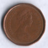 Монета 1 цент. 1982 год, Канада.