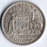 Монета 1 флорин. 1960 год, Австралия.