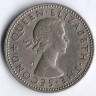 Монета 1 шиллинг. 1965 год, Новая Зеландия.