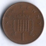 Монета 1 новый пенни. 1978 год, Великобритания.