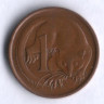 Монета 1 цент. 1974 год, Австралия.