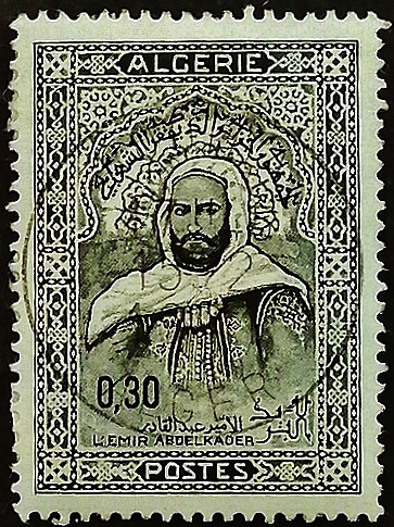 Почтовая марка (0,3 d.). "Эмир Абд аль-Кадир". 1968 год, Алжир.