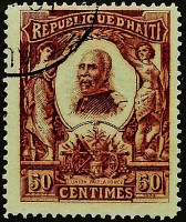 Почтовая марка (50 c.). "Генерал Пьер Норд Алексис (I)". 1904 год, Гаити.